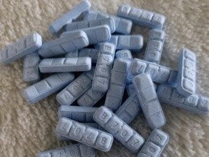 60 pills of Blue Xanax Bar